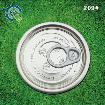 鸿光品质款209马口铁盖 肉酱专用白色带图解铁易拉盖 产地货源