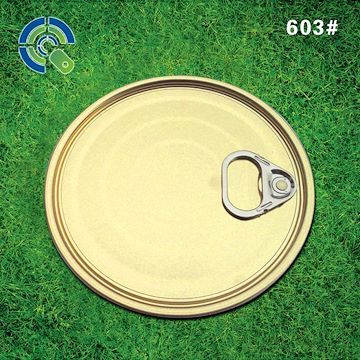 出口韩国牛肉罐头专用鸿光603高档马口铁盖 金色带印刷铁易拉盖